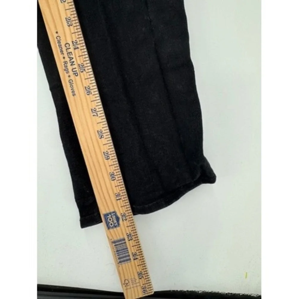 True Religion Geno Relaxed Slim Jeans Mens 38x32 Black Contrast Stitch Denim Y2K